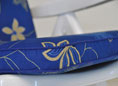 Cuscino sedia con schienale alto Exklusiv Corfù blu