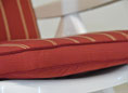 Cuscino sedia con schienale basso Exklusiv Faro bordò