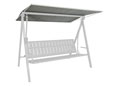 Tetto per dondolo 210 x 145 cm Draltex grigio chiaro