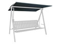 Telo per tetto del dondolo 210 x 145 cm Draltex grigio scuro