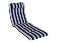 Cuscino lettino blu/bianco