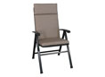 Cuscino sedia con schienale alto Sun fango