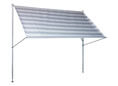 Telo della tenda da sole Premium striccia grigio chiaro