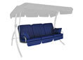 Cuscini per dondolo Comfort Faro blu