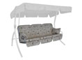 Cuscini per dondolo Comfort Farfalla beige