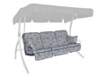 Cuscini per dondolo Comfort Farfalla blu