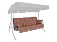 Cuscini per dondolo Comfort Modena rosso