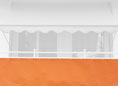 Telo balcone 75 cm uni arancio PE