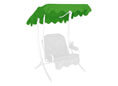 Tetto per dondolo 100 x 145 cm Swingtex verde chiaro
