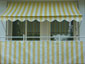 Telo balcone 75 cm giallo-bianco