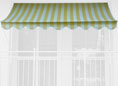Telo della tenda da sole giallo-bianco