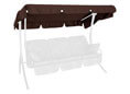 Tetto per dondolo 210 x 145 cm Swingtex marrone