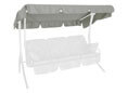 Tetto per dondolo 210 x 145 cm Swingtex grigio chiaro