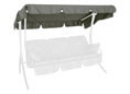 Tetto per dondolo 210 x 145 cm Swingtex grigio scuro