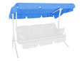 Tetto per dondolo 210 x 145 cm Swingtex blu chiaro