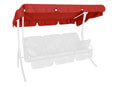 Tetto per dondolo 210 x 145 cm Swingtex corallo