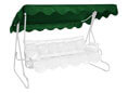 Tetto per dondolo 210 x 145 cm PE verde