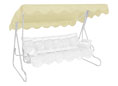 Tetto per dondolo 210 x 145 cm PE beige