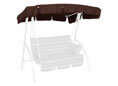 Tetto per dondolo 160 x 145 cm Swingtex marrone