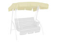 Tetto per dondolo 160 x 145 cm Swingtex beige