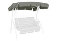 Tetto per dondolo 160 x 145 cm Swingtex grigio scuro