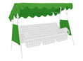 Tetto per dondolo 200 x 120 cm Swingtex verde chiaro
