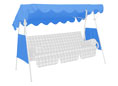 Tetto per dondolo 200 x 120 cm Swingtex blu chiaro