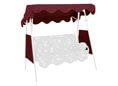 Tetto per dondolo 150 x 120 cm Swingtex bordò