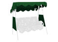 Tetto per dondolo 150 x 120 cm PE verde