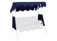 Tetto per dondolo 150 x 120 cm PE blu
