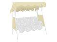 Tetto per dondolo 150 x 120 cm PE beige