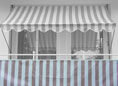 Telo balcone 75 cm marrone-bianco