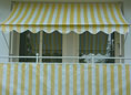 Telo balcone 90 cm giallo-bianco