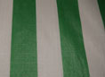 Tenda da sole verde-bianco