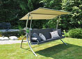 Dondolo Elegance Joy beige (3 posti) Design Joy grigio