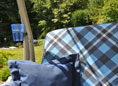 Dondolo 1 posto Royal Oxford blu