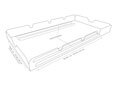 Tetto per dondolo universale Swingtex blu