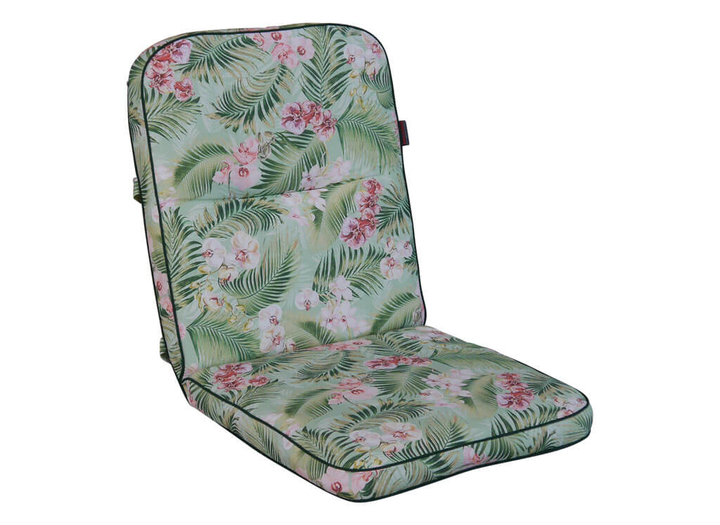 cuscino per schienale basso A Cuscino per sedia con schienale per interni ed esterni con cinghie Yzzseason per sedia da pranzo da giardino 