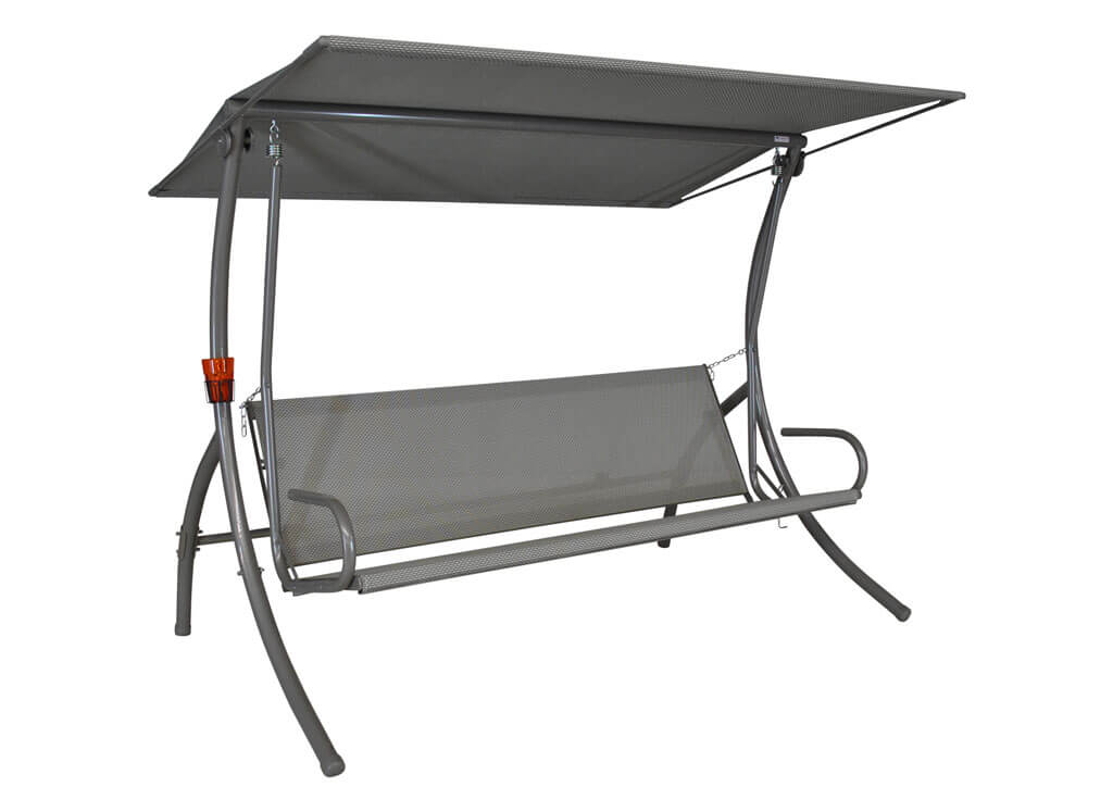 Telo Copertura Per Dondolo Angerer - 210x145 Cm, Polietilene Idrorepellente, Colore Sabbia - Foto 3