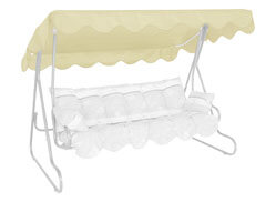 Tetto per dondolo 210 x 145 cm PE beige